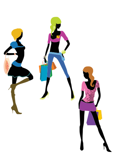 Glamour girls clipart