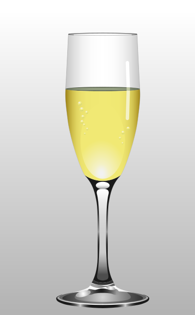 Glass of Champagne clipart