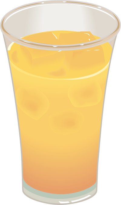 Glass of Orange Juice clipart