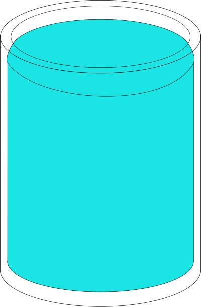 Glass of water clipart