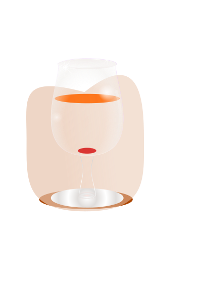 Glass of wine clipart