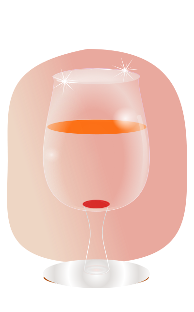 Glass of wine - optimized clipart