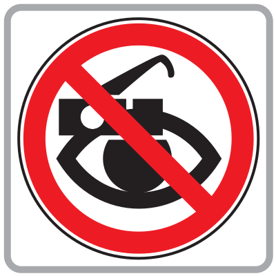 Glasses With Cameras Not Allowed clipart