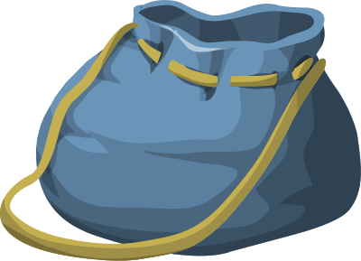 Glitch - Bag Bigger Blue clipart