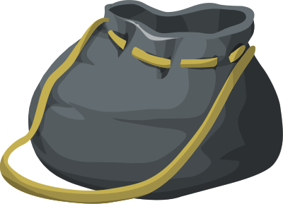 Glitch - Bag Bigger Gray clipart