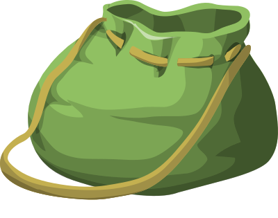 Glitch - Bag Bigger Green clipart