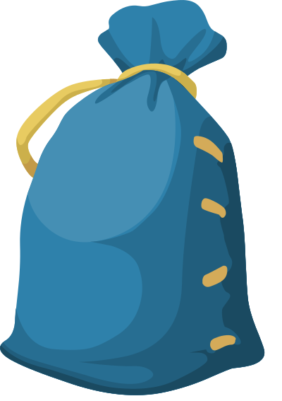 Glitch - Bag Generic Blue clipart