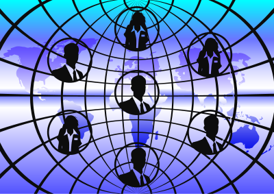 Global Business Networking Enhanced clipart