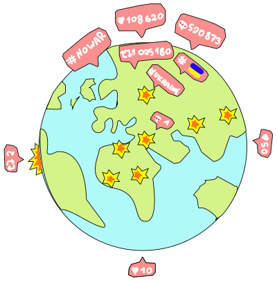 Globalized war clipart