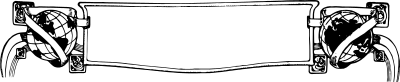 Globe Banner Frame clipart