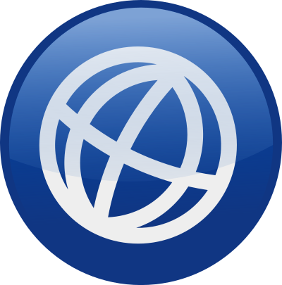 Globe-blue clipart