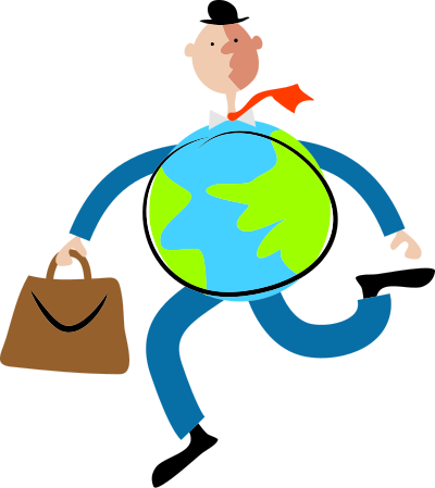 Globe Man clipart