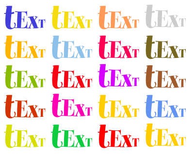 Gloss and Bump for Text clipart
