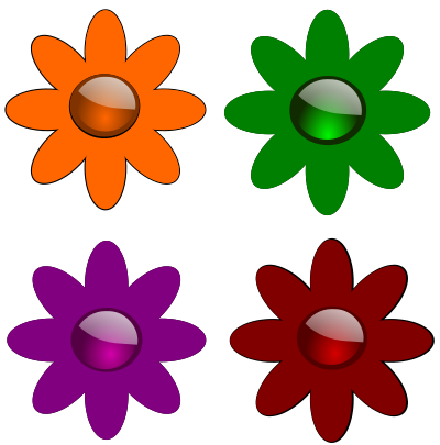 Gloss Flowers-1 clipart