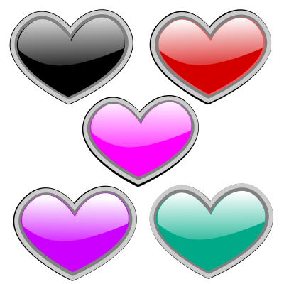 Gloss Heart 2 clipart