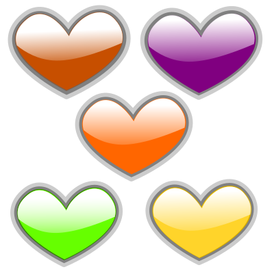 Gloss Heart 3 clipart