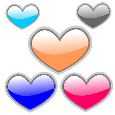 Gloss Heart 4 clipart