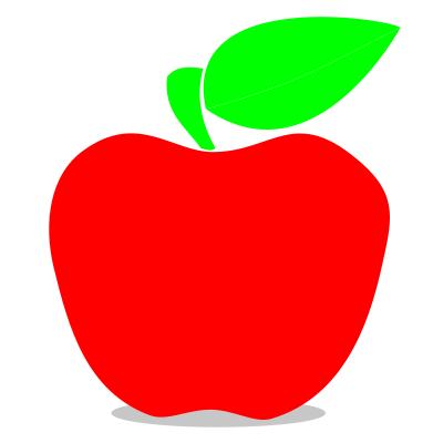 Glossy apple clipart