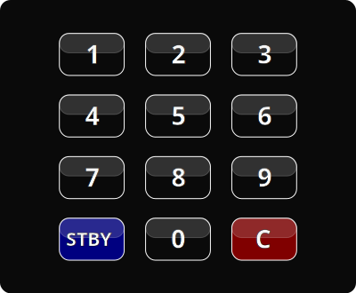 Glossy Black Keypad clipart