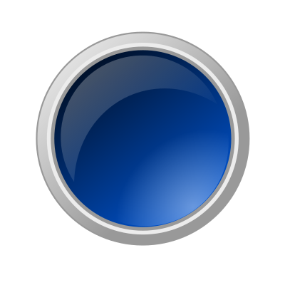 Glossy blue button clipart