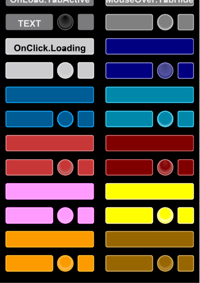 Glossy Button Set clipart