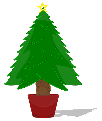 Glossy Christmas Tree clipart
