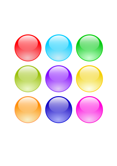 Glossy Circle Buttons clipart