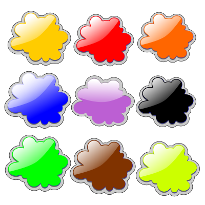 Glossy Clouds-3 clipart