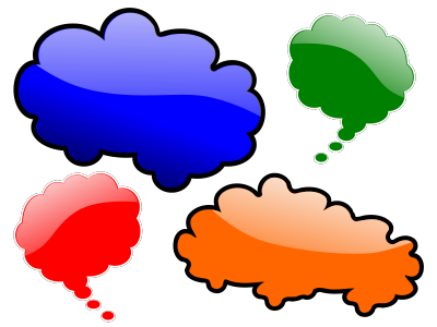 Glossy Clouds 5 clipart