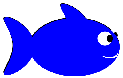 Glossy fish 1 clipart
