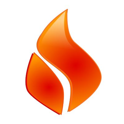 Glossy flame clipart