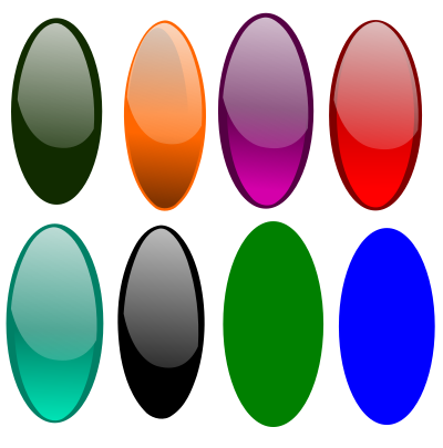 Glossy leafs clipart