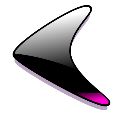 Glossy left arrow clipart