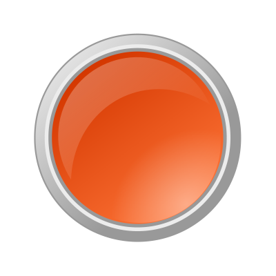 Glossy Orange Button clipart