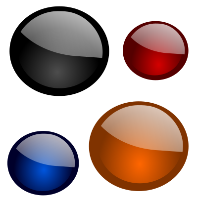 Glossy shapes 3 clipart
