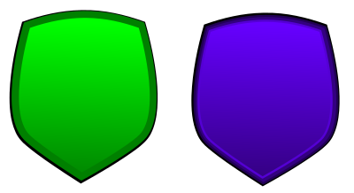 Glossy shields 9 clipart