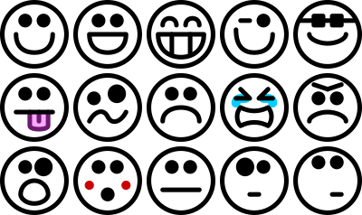 Glossy Smiley Set 3 clipart