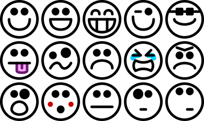 Glossy Smiley Set 4 clipart