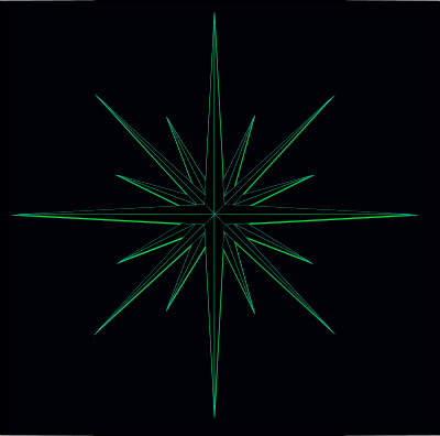 Glowing Fantasy Star (Cool) clipart