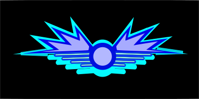 Glowing Wing Symbol clipart