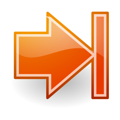 Go Last Orange Button Tango Style clipart