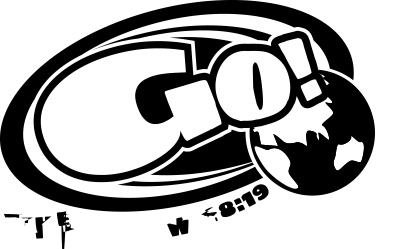 Go Logo - Matthew 28:19 - B&W clipart