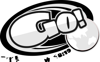 Go Logo - Matthew 28:19 - Monochrome clipart