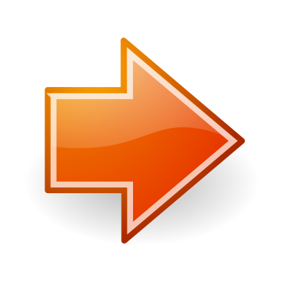 Go Next Orange Button Tango Style clipart
