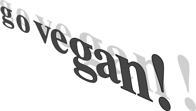 Go vegan! clipart
