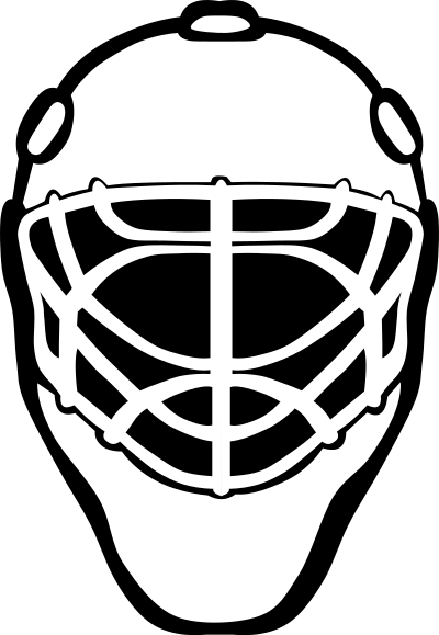 Goalie Mask Simple clipart