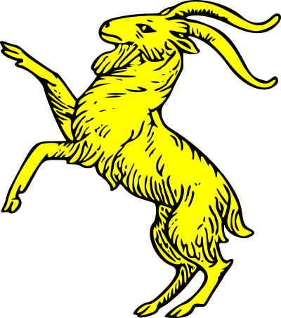 Goat rampant clipart
