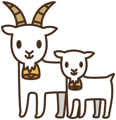 Goats clipart