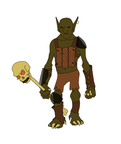 Goblin Shaman clipart