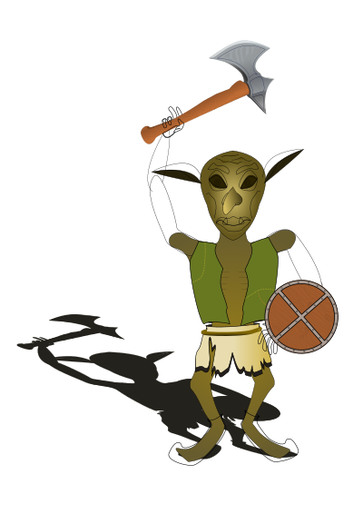 Goblin warrior clipart